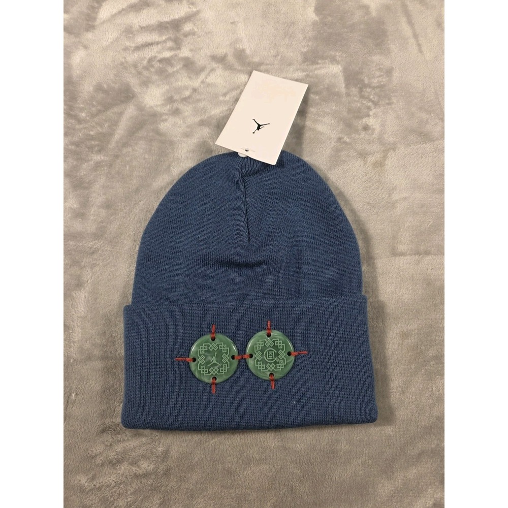 Jordan x CLOT Adult Knit Utility Beanie Dusty Blue DN3800-414 NWT